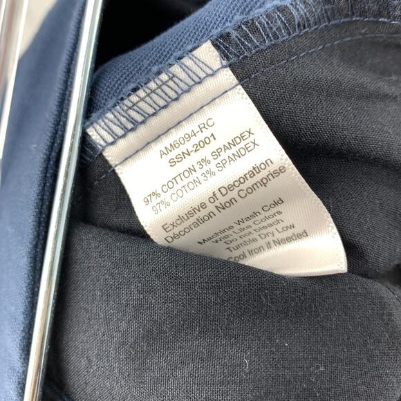 ATM Anthony Thomas Melillo Chino Shorts Mens Size 30 Blue Cut Hem Stretch - Picture 7 of 7